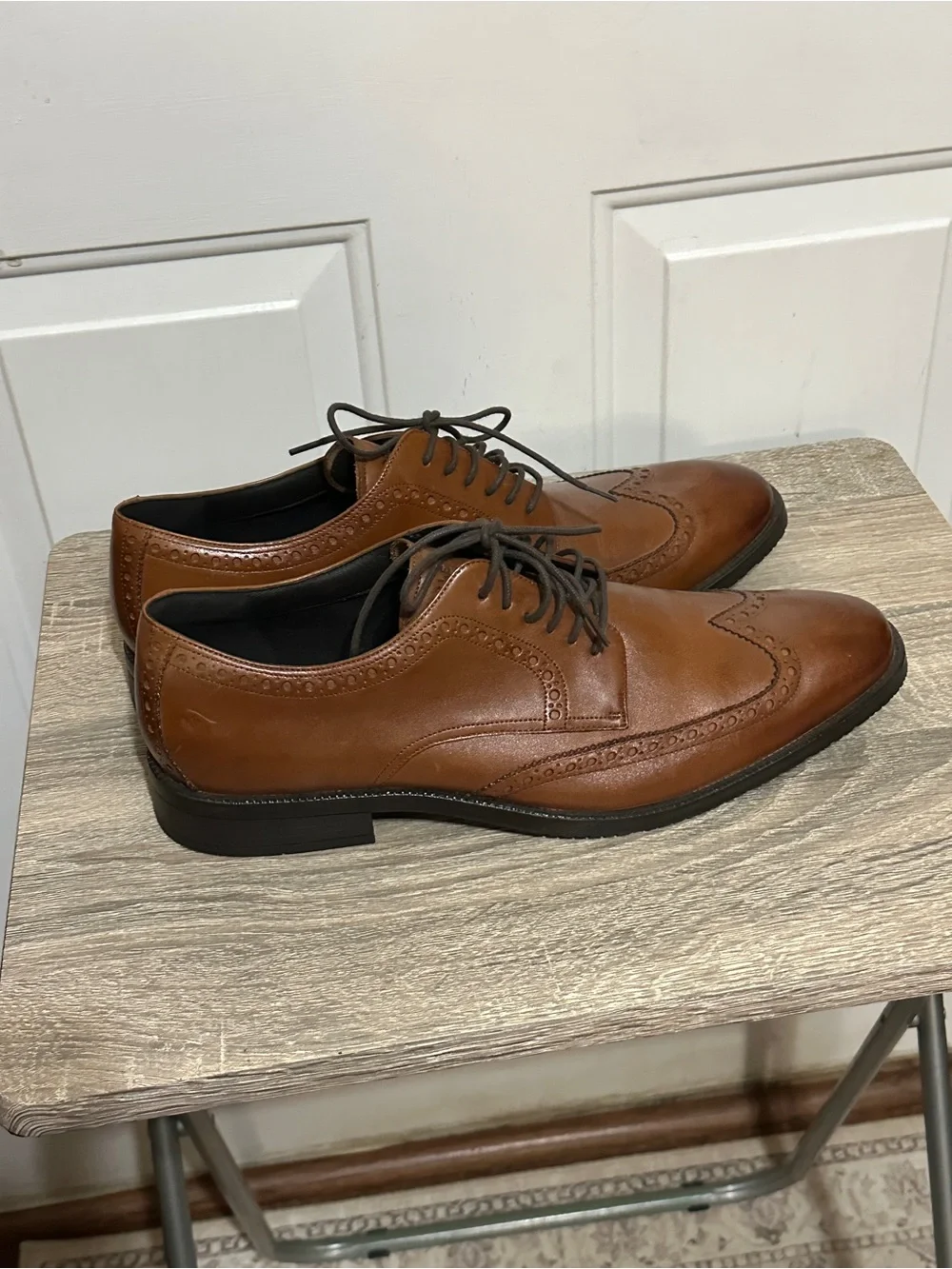 COLE HAAN Mens Dress Shoes 'Me Wing Oxford' Lace up C34598 Tan size 13M